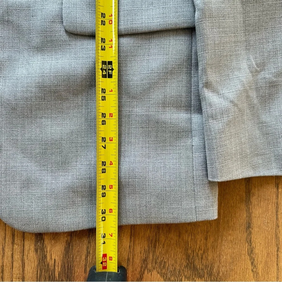 Van Heusen Flex Slim Fit Suit Blazer Jacket Light Gray Size 42R - Picture 10 of 11